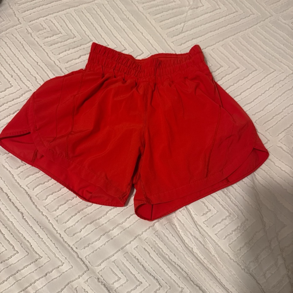 Red Lululemon Shorts